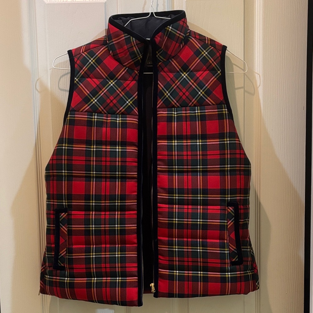 J. Crew Navy Quilted Puffer Vest - Small